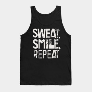 Grungy Fitness Motivation T-Shirt | Unisex Workout Apparel | Unique Funny Healthy Life Gift Idea for Sports Enthusiasts Tank Top